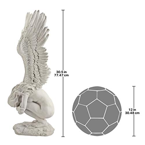 Design Toscano Remembrance and Redemption Angel Religious Indoor/Outdoor - style: LARGE REMEMBRANCE AND REDEMPTION