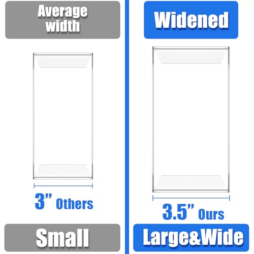 Acrylic Display Risers (7" L~9" L), 2 Sets Clear Tabletop Display Stand