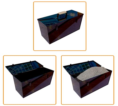 Fire Beauty Galvanized Steel Fire Starter Fireplace Storage Box(Large) - size: Large