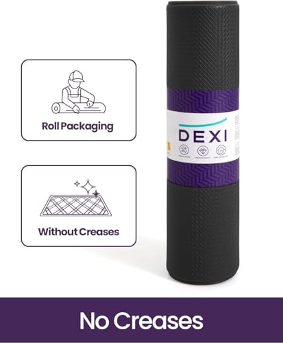 DEXI Kitchen Floor Mats Cushioned Anti Fatigue, 23x108 Standing Runner Rug - color: Black, size: 108"l X 23"w X 0.4"th