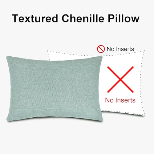 14x20 Inches Throw Pillow Covers Set of 2-Seafonam Green,Cream - color: Seafoam Green,cream, size: 20" x 14" (Pack of 2)