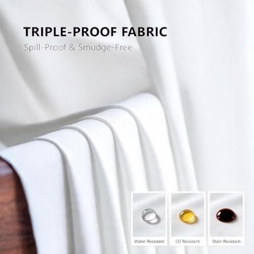 Non-See-Through Pure White Privacy Sheer Curtains 63 Inch Long - color: Pure White, size: 52"W x 63"L (Pack of 2)