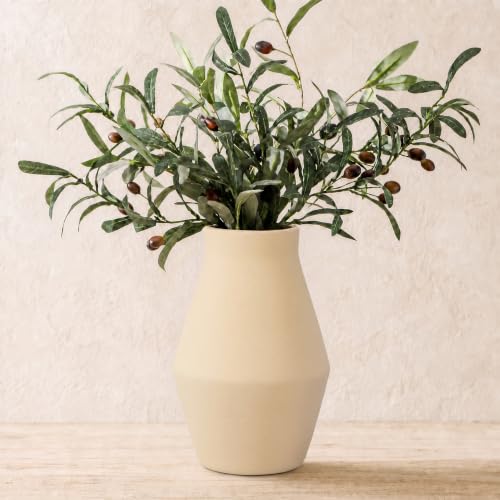 Terracotta Ceramic Vase, 10 Inch - color: Terracotta, size: 10 inch