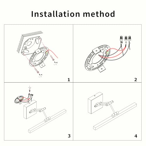 Hard-Wired Picture Light Dimmable LED Picture Lights for Paintings 15.7" Inch Brass Metal Body Wall Pictures with Adjustable Gold Swing Arm Art Display Lamps 7W 3000K Warm White Book Light - color: Hard-Wired Brass-square base, size: 15.7inch Dimmable