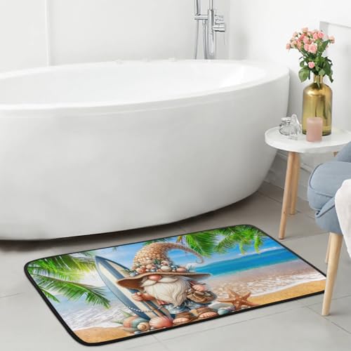 Gnome Beach Kitchen Rug Non-Slip Indoor Carpet Absorbent Welcome Mat - color: A:a-3
