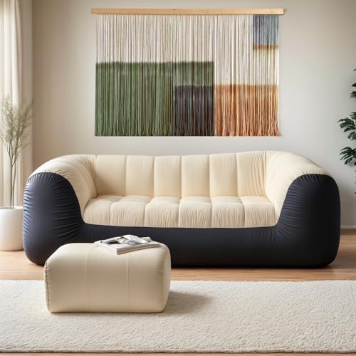 Sdjazl Woven Boho Macrame Wall Hanging Home Decor Tapestry Dip-Dyed Large Macrame Wall Art Colorful Mountain Landspace for Living room (green1) - color: green1