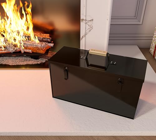 Fire Beauty Galvanized Steel Fire Starter Fireplace Storage Box(Large) - size: Large