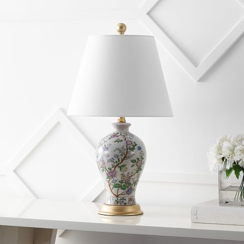 JONATHAN Y Grace 24" French Country Floral Urn Ceramic Lamp, Multi-Colored - color: Multicolor