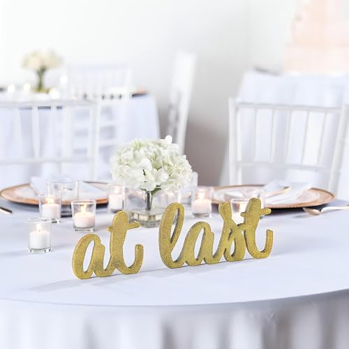 at Last Tabletop Signs - Home Decor - 2 Pieces