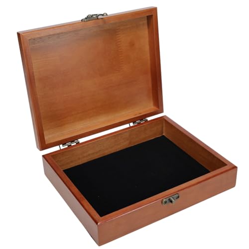 WE Games Old World Wooden Keepsake Box - color: Redwood, size: Small