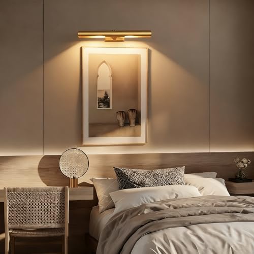 18 inch Picture Lights for Wall Hardwired 2PK Brass Picture Lighting - color: Brass, size: 18in-2PK