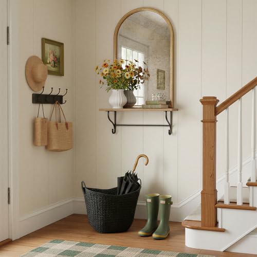 Household Essentials Handwoven Paper Rope Storage Basket with Metal Frame and Handles, Black - color: Black Paper Rope
