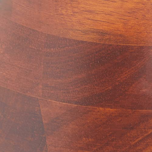 Lipper International Cherry Finished Wavy Rim Beechwood Serving Bowl for Fruits or Salads, Matte, Small, 7.5" x 7.25" x 3", Single Bowl, 30.43Fl oz (Pack of 12) - size: Small (Pack of 12)