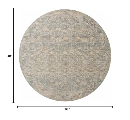 Loloi Angela Rose Blake Sky/Beige 4'-0" x 5'-7" Accent Rug - color: Sky / Beige, size: 4' x 5'7" (Rectangular)