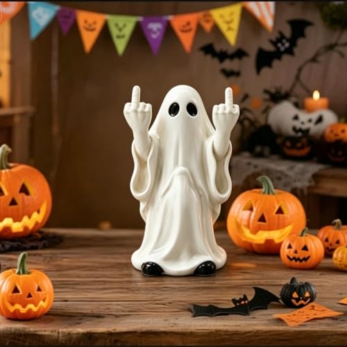 Halloween Finger Ghost Figurine Scary Ghost Resin Statues 1 Pcs - color: Styl 19