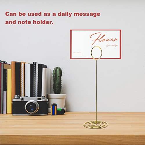 Table Number Holders, 10PCS Place Card Holder, Photo Holder (8.7" Gold) - color: Gold, size: Extra Large