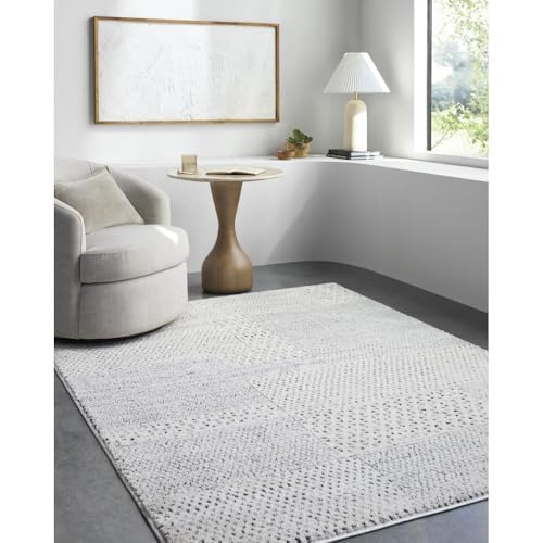 Livabliss x Galey Alix Architect III Modern Geometric Area Rug, 6'7" x 9' (7' x 9'), Gray/Black - color: Gray/Black, size: 6'7" x 9' (Rectangular)