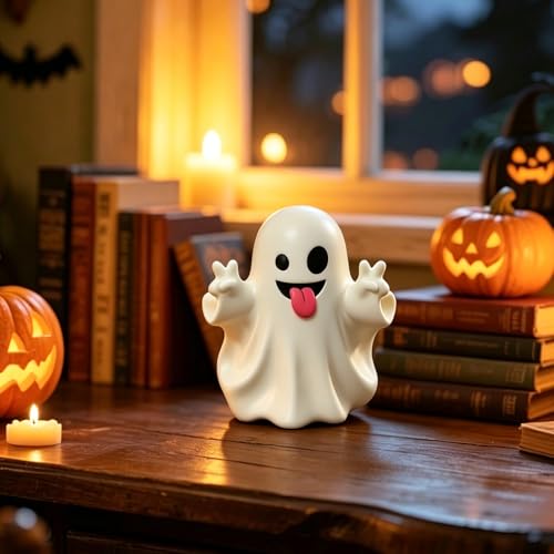 Unique Halloween Figurine Funny Ghost Statue 1 Pcs - color: Styl 17