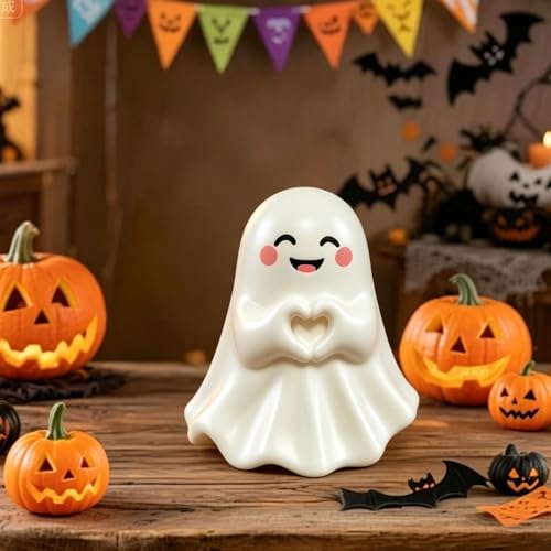 1 PCS Halloween Ghost Figurine Unique Heart Spooky Statue - color: Styl 16