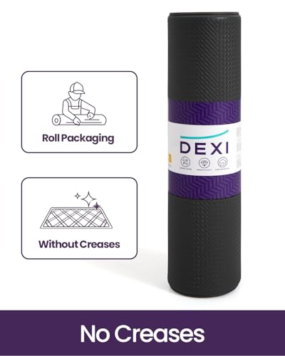 DEXI Kitchen Floor Mats Cushioned Anti Fatigue, 17x59 Standing Runner Rug - color: Black, size: 59"l X 17"w X 0.4"th