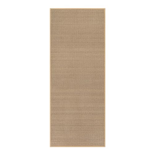 Lahome Farmhouse Kitchen Runner Rug, 2x5 Entryway Rugs Washable Non Slip - color: Beige/Khaki, size: 2' x 5'