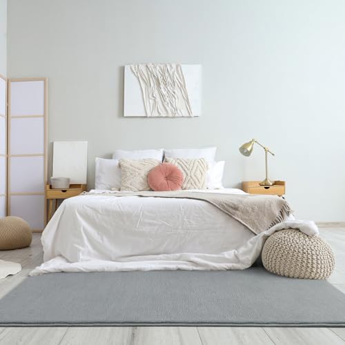 Amearea Modern Soft Hallway Runner Rug, 2x6 Feet Grey Washable Runner Rugs - color: Grey, size: 2' x 6' (Runner)