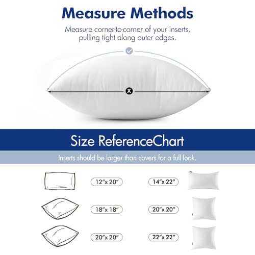 MIULEE Pillow Insert 12x18 Inch Decorative Rectangle Throw Pillow Inserts - size: 12x18 Inch