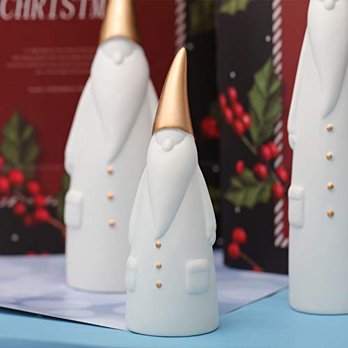 Santa Claus Figurine Christmas Reindeer/Christmas Table Decoration Santa Claus Set with Gift Bag (3 Pieces in Set)