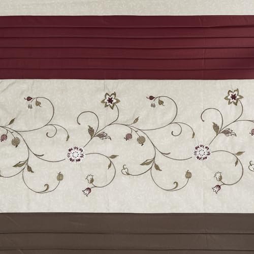 Madison Park Serene Shower Curtain for Bathroom, 72 x 72, Red - color: Red, size: 72"W x 72"L (Pack of 1)