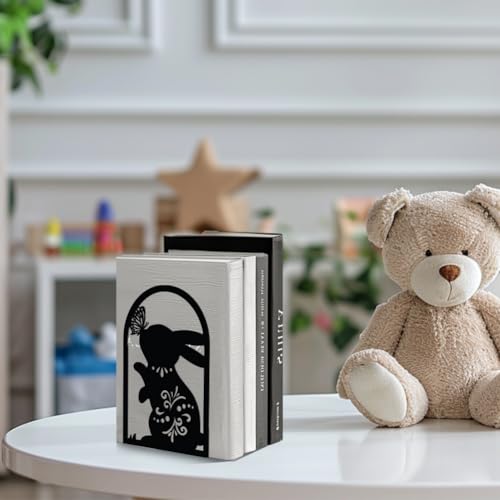 Peacoblue 5.3"x4.3"x7.9" Metal Bookends, Heavy Duty Book Ends for Shelves - style: Sea Turtle