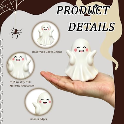 Halloween Ghost Figurine Cute Ghost Resin Statues 1Pcs - color: Styl 18
