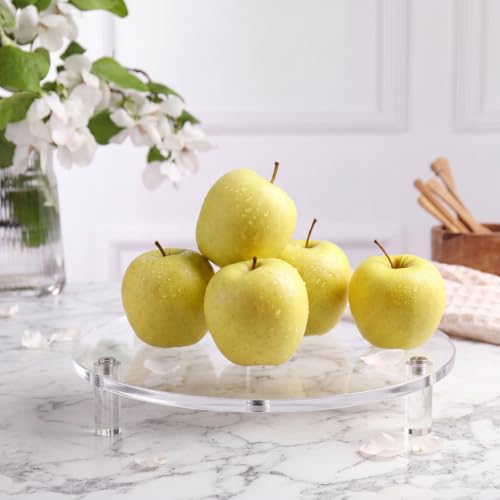 3 Pcs Round Acrylic Risers Clear Small Display Stands, 10" - size: 10”