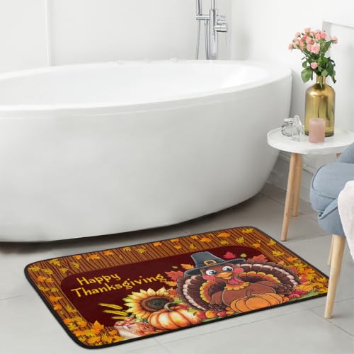 Thanksgiving Kitchen Rug Non-Slip Indoor Carpet Absorbent Welcome Mat - color: B:b-18