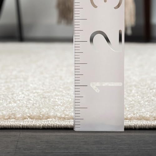 Abani Beige and White Swirl Area Rug | 2' x 3' Cream Carpet with Wave Pattern | Modern Rug for Living Room, Bedroom and Office | Nuevo Collection - color: Beige, size: 2' x 3' (Rectangular)