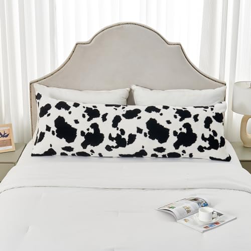 SOCHOW Body Pillow Cover 21x54 Inches, 1 Pack, Black/White - color: Black/White, size: 54" x 21" (Pack of 1)