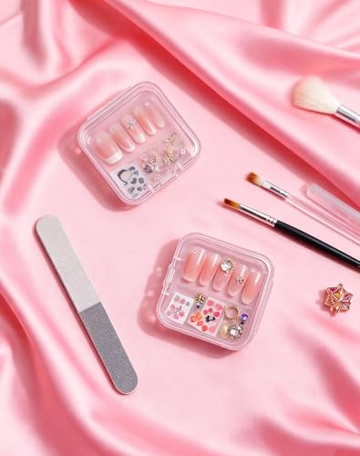 LJY 48 Clear Square Plastic Boxes, 53 x 53 x 20 mm for Beads - color: Transparent, size: Single Size (2.1 x 2.1 x 0.8 inch)
