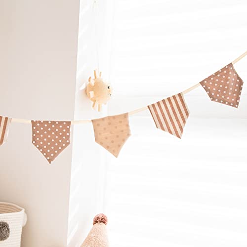 3.2ft Banner for Kids Tent, Wedding Birthday Baby Shower Party Event Nursery Decoration Double Sided Cotton Banner, Kids Room Decoration Baby Room Decoration - color: Caramel