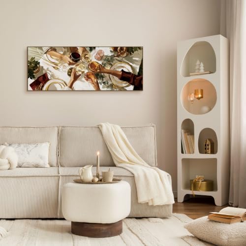 TLESKE Kitchen Home Bar Dining Room Cheers Large Wall Art Decor 15x40 - color: dining