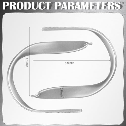 Chumia 2 Pcs Brushed Silver Metal Curtain Holdbacks Wall Mounted Tiebacks