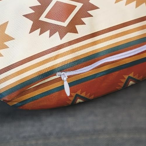 Throw Pillow Covers, Western Geometric, Set of 4, 18"x18" - color: Southwestern Geometric