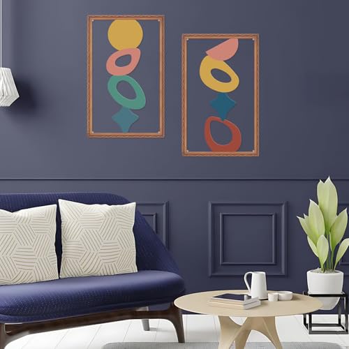 ruelen Abstract Metal Irregular Wall Art Modern 2D Geometric Wall Decor - color: Euclidean