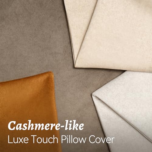 a moment Waterproof Throw Pillow Covers Set of 4,20x20 Inch Outdoor Stain Resistant Pet Friendly Pillowcases Cushion Covers for Patio Sofa and Living Room,Brown - color: Earth's Rhythm, size: 20" x 20" (Pack of 4)