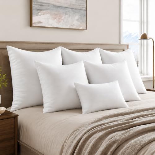 MIULEE 20x26 Throw Pillows Inserts 2 Pack, Decorative Pillows for Couch Bed - size: Standard