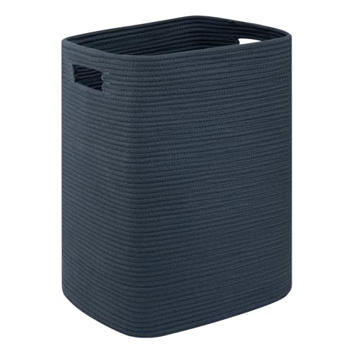 OIAHOMY Laundry Hamper Laundry Basket Cotton Rope Storage Baskets Blue - color: Blue