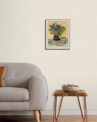 Van Gogh Plant Flowers Canvas Print Framed Wall Art 12x16in - color: Van Gogh Floral, size: 16"L x 12"W