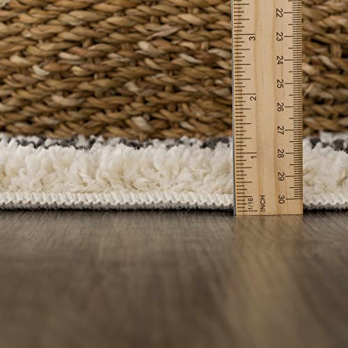 Hauteloom Masada Area Rug - color: Charcoal, Beige / Godalming, size: 5'3" x 7'3" (Rectangular)