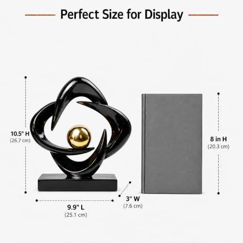 AWNR Modern Sculptures Living Room Shelf Decor Home Décor Accents - color: Black-a-b