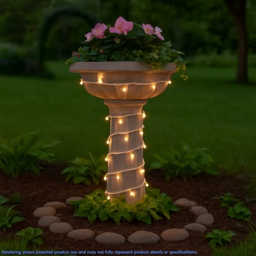 Novelty Lights 35 LED Christmas Mini Light Set, Warm White, White Wire - color: Warm White