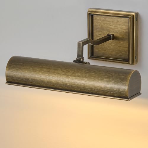 Art Picture Wall Sconce,Linear Artwork Display Wall Lights - color: Antique Brass, size: 12"-2Bulbs