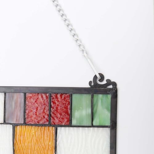 Bieye Chain005 30-Inch White Hanging Chain for Stained Glass Panels - size: White 30-inches Long